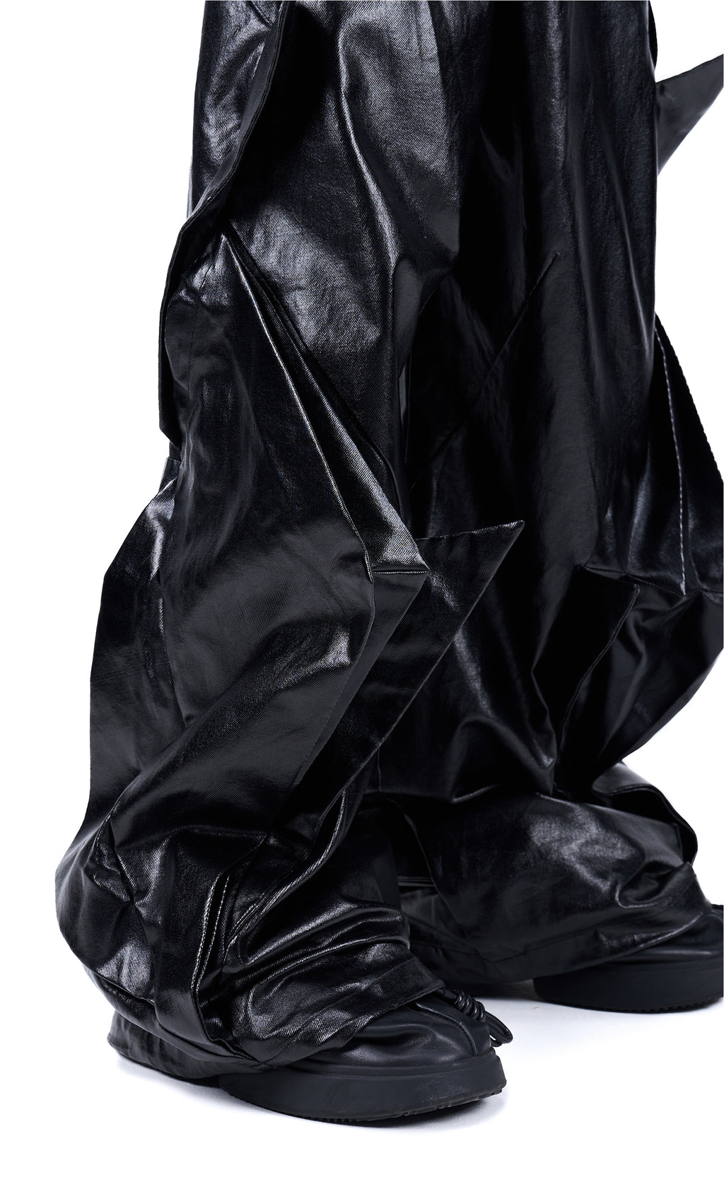 Vanguardia Coated Radial Deconstructed Umbrella Pants
