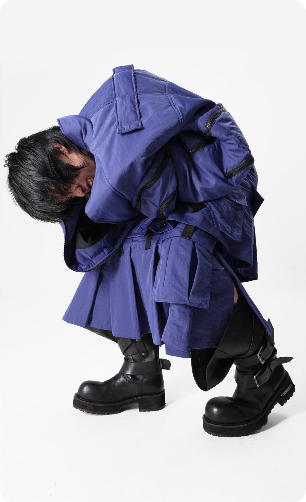 Vanguardia Multi-Pocket Matrix Quilted Jacket