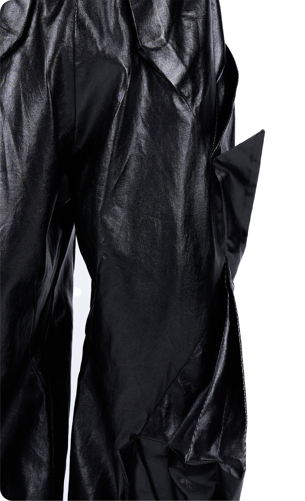 Vanguardia Coated Radial Deconstructed Umbrella Pants