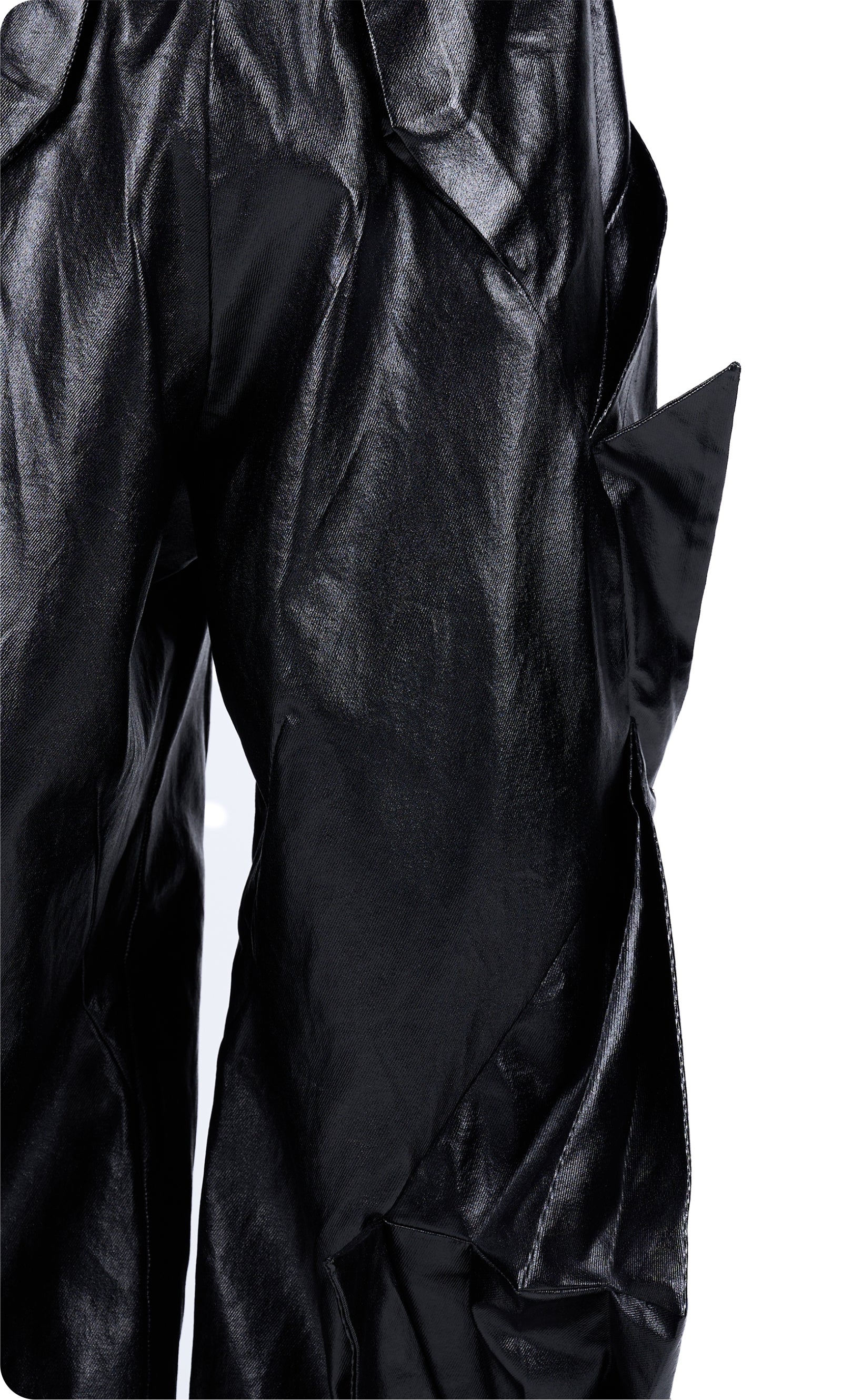Vanguardia Coated Radial Deconstructed Umbrella Pants