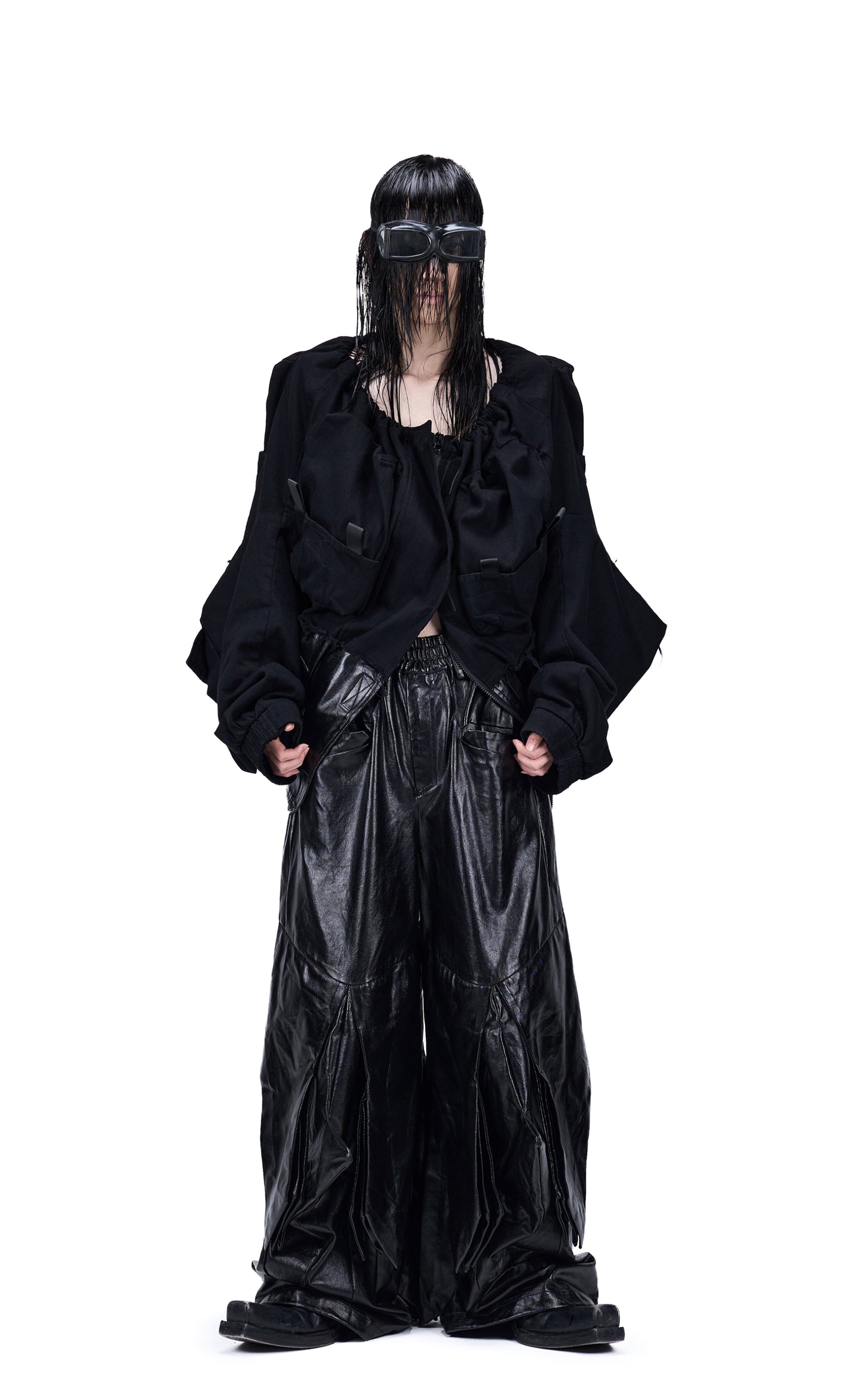 Vanguardia "Blade Array" Deconstructed Coated Pants
