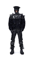 Vanguardia Coated Constricted Cargo Pants
