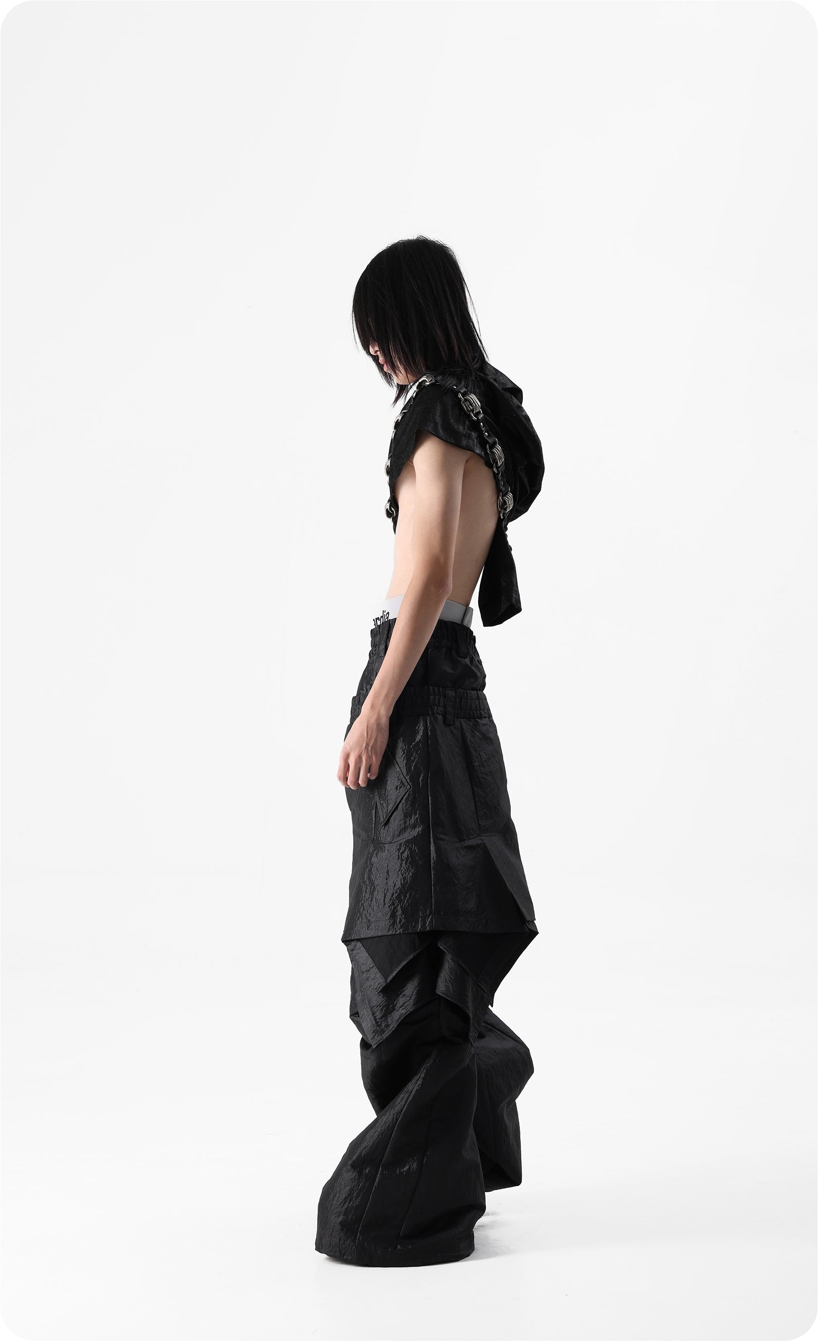 Vanguardia Fake Layering Nylon Skort