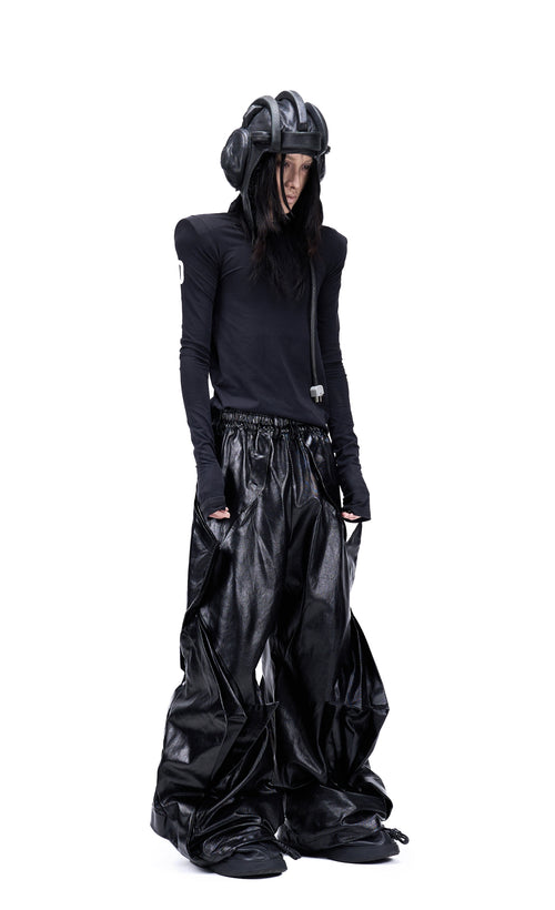 Vanguardia Coated Radial Deconstructed Umbrella Pants