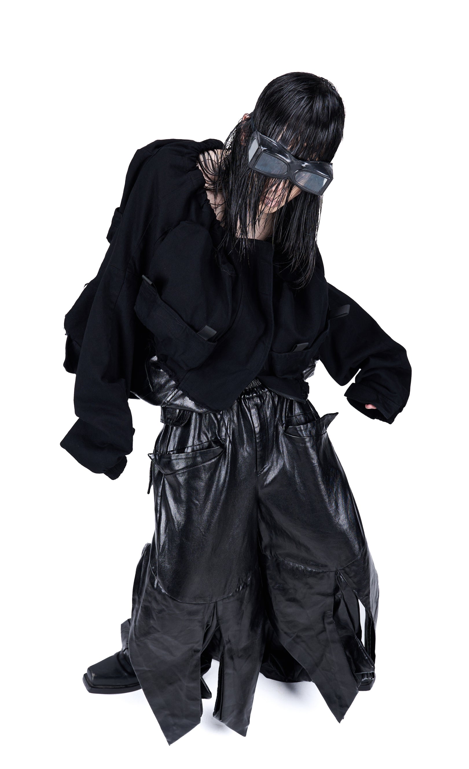 Vanguardia "Blade Array" Deconstructed Coated Pants