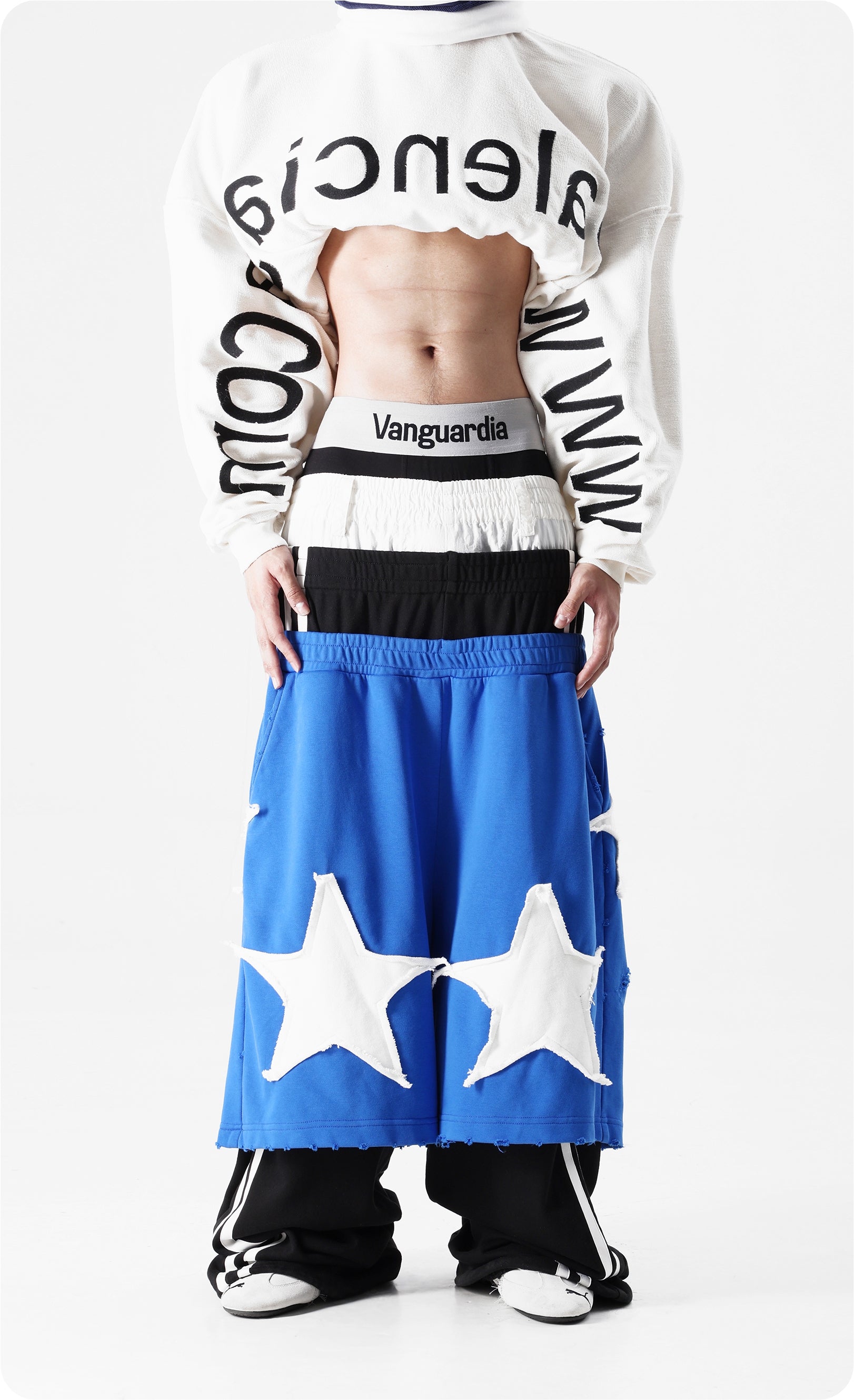 Vanguardia Fake Layering Paneled Joggers