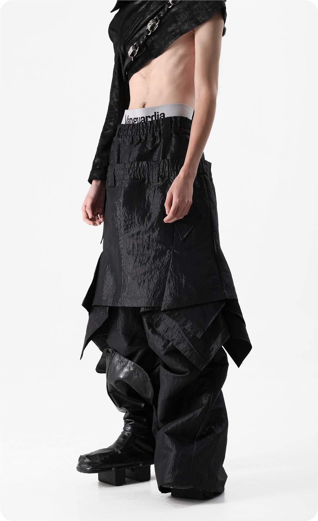 Vanguardia Fake Layering Nylon Skort