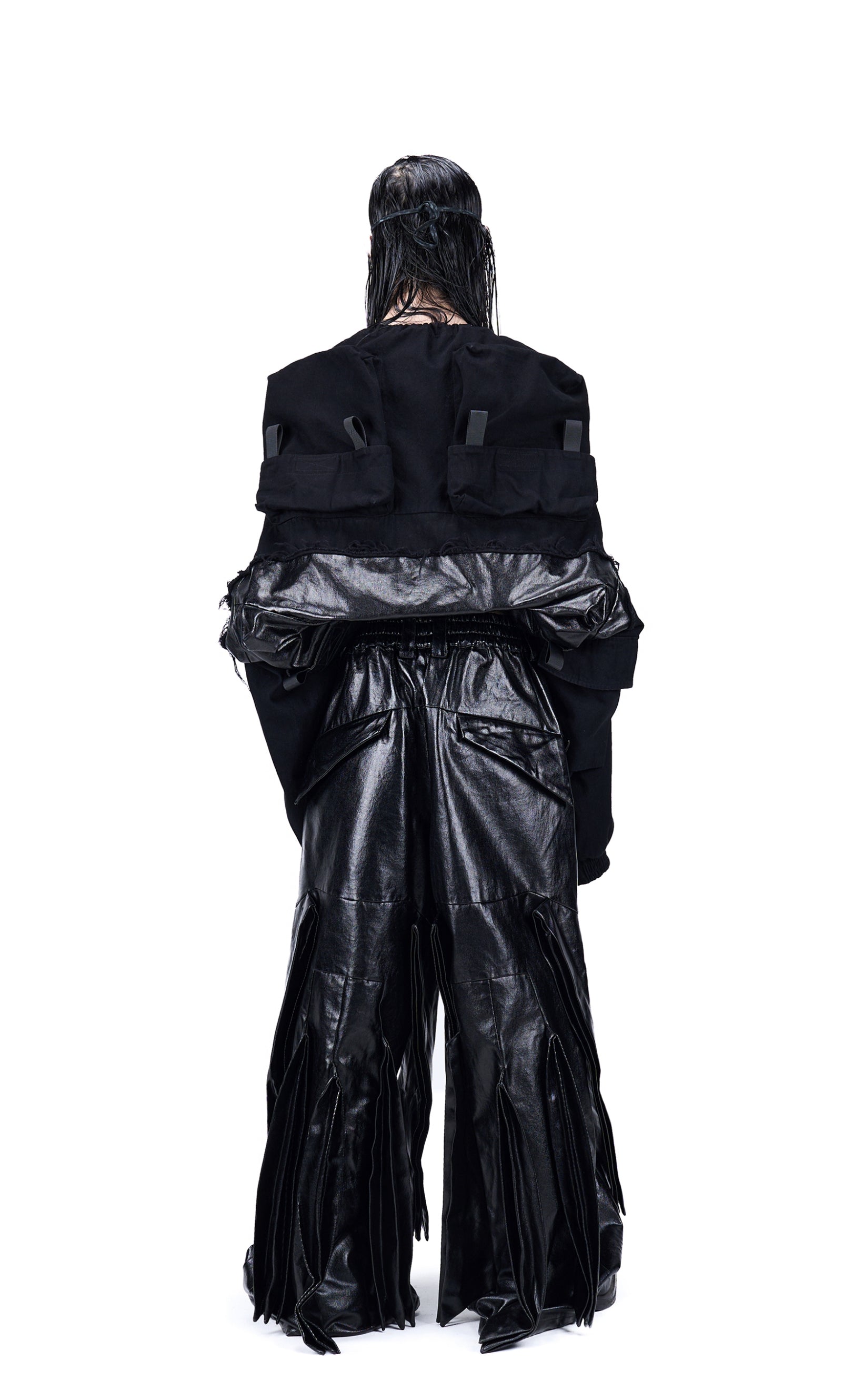 Vanguardia "Blade Array" Deconstructed Coated Pants