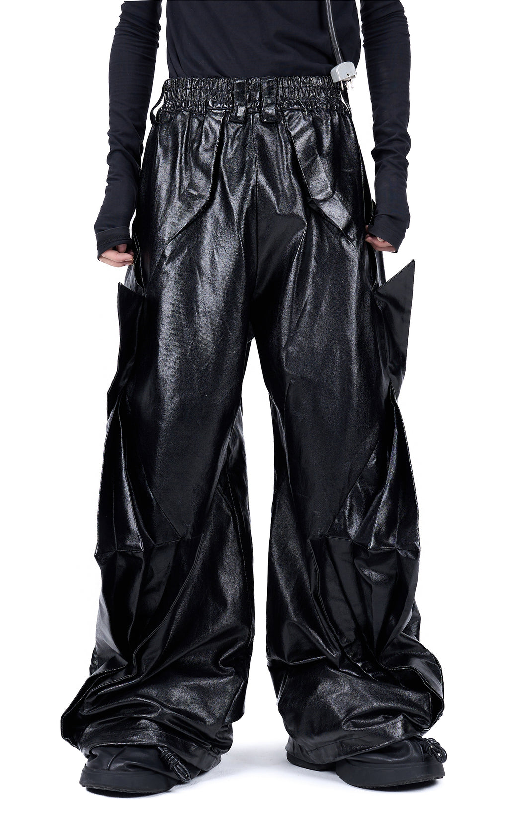 Vanguardia Coated Radial Deconstructed Umbrella Pants