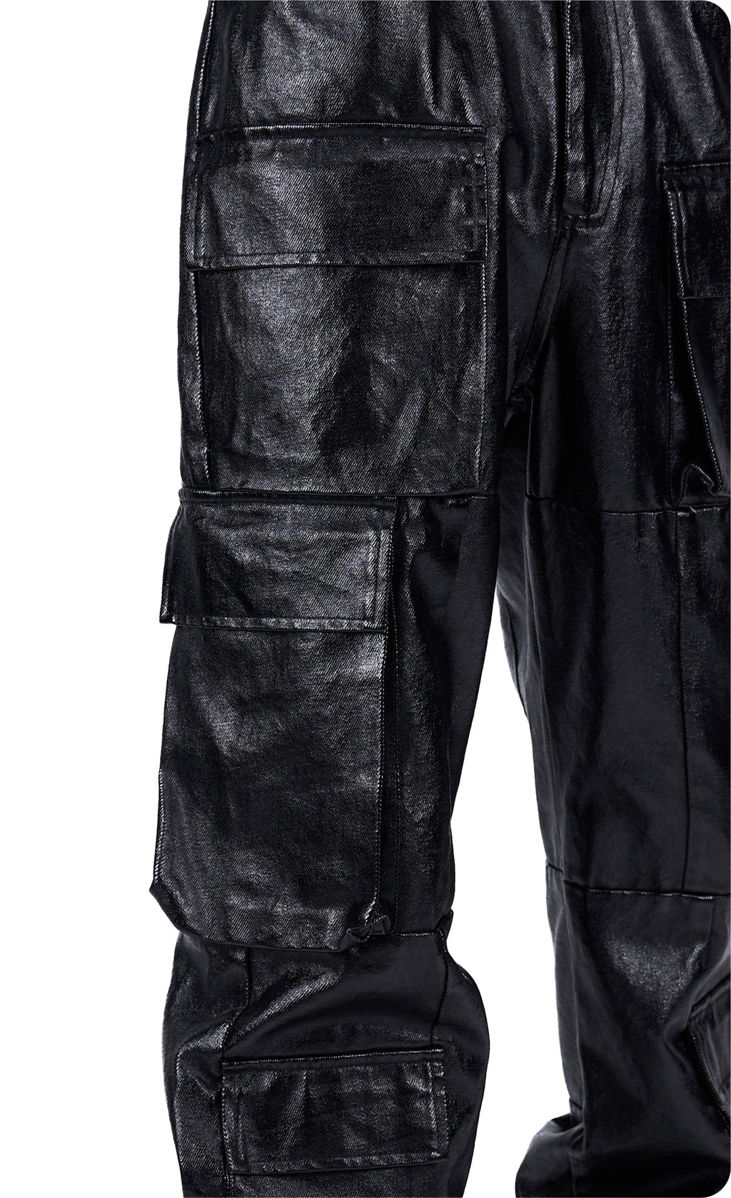 Vanguardia Coated Constricted Cargo Pants