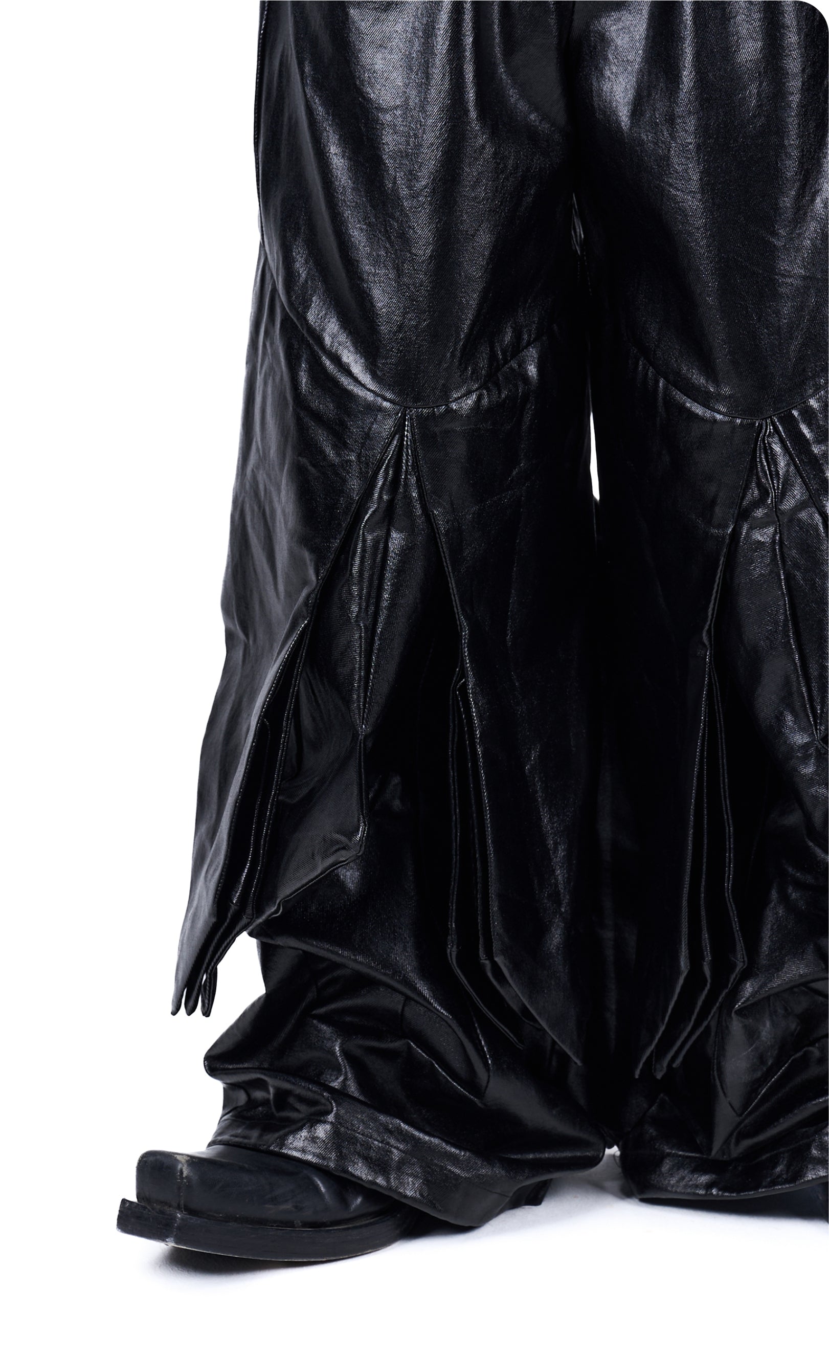 Vanguardia "Blade Array" Deconstructed Coated Pants