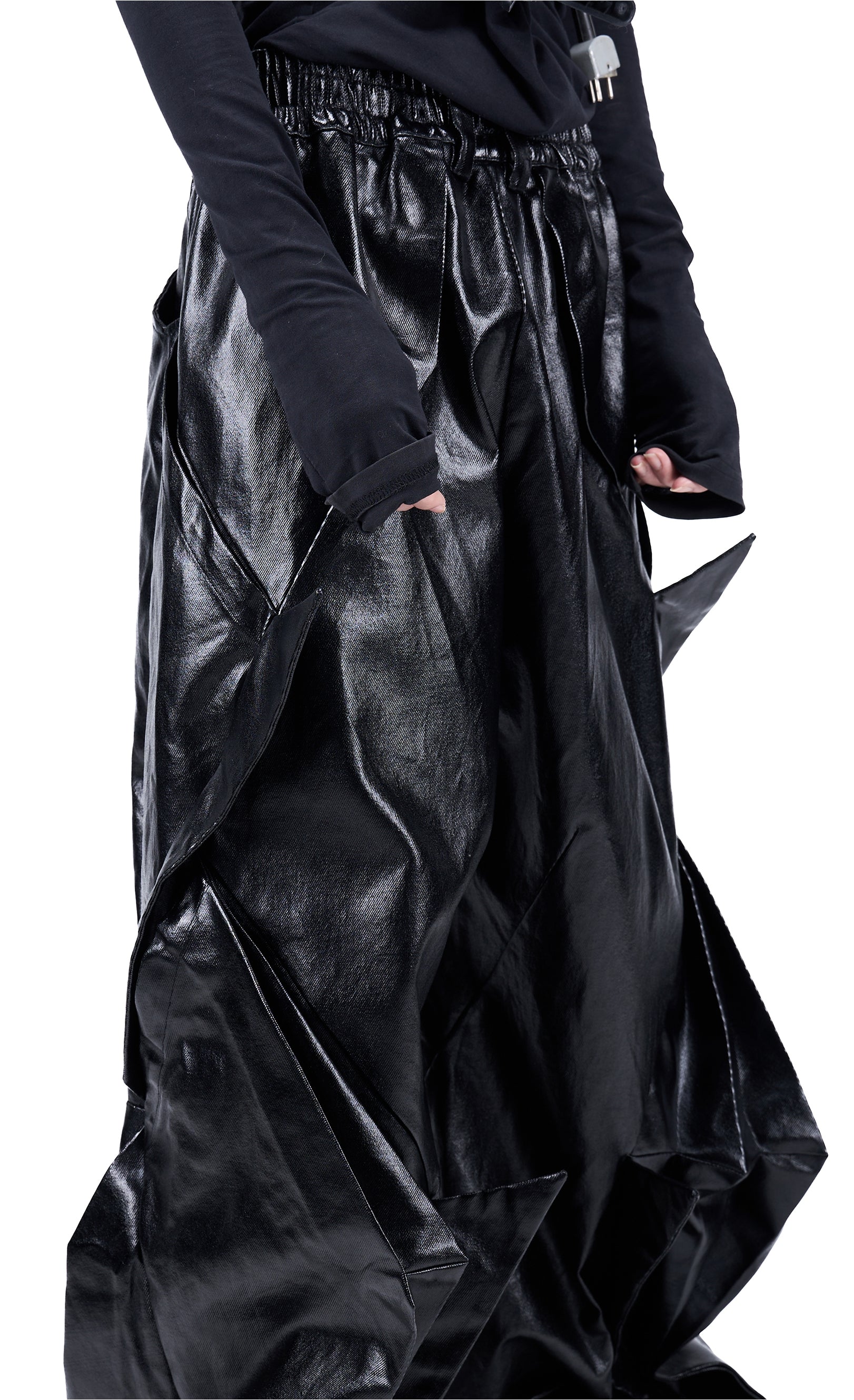 Vanguardia Coated Radial Deconstructed Umbrella Pants